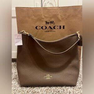 Coach Laurel Large Pebbled Leather Shoulder Bag